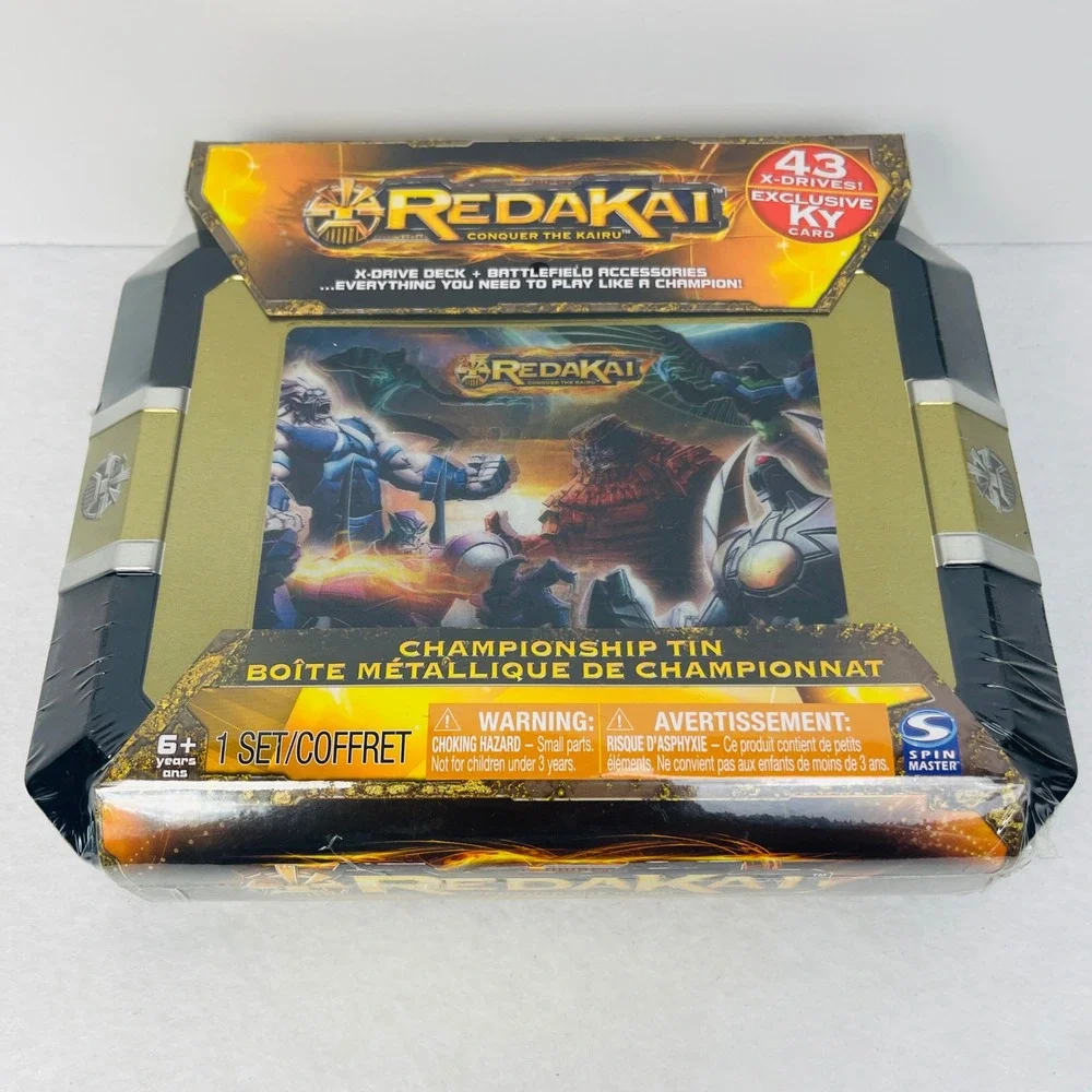 Redakai Conquer the Kairu Championship Tin Spin Master 2011 Sealed 43 X-Drives